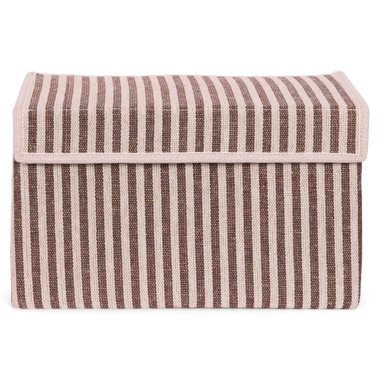 Opbergdoos Auri stripe brown 35x24x20cm