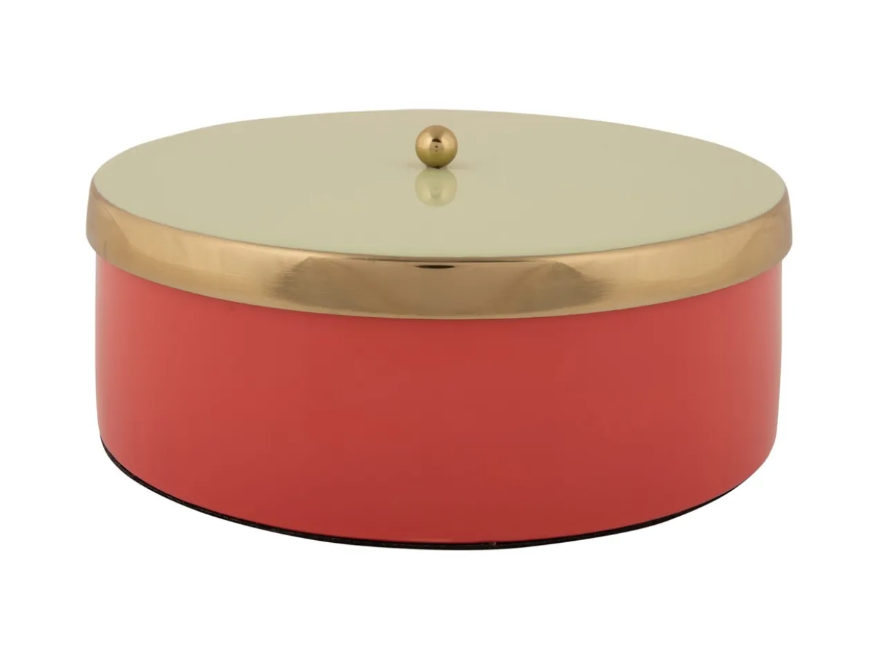 Opbergdoos Double Funky groot scharlakenrood m. zachtgroen