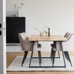 Opbergkast Halifax houten Zwart