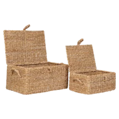 Opbergmanden Benji zeegras - set van 2 Naturel
