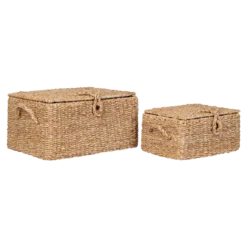 Opbergmanden Benji zeegras - set van 2 Naturel