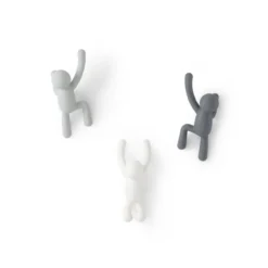Ophanghaak Buddy assorti grijs – set van 3