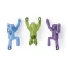 Ophanghaak Buddy blauw, groen, paars - set van 3