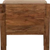 Opulent fauteuil boucle/hout naturel
