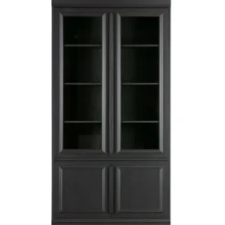 Organize vitrinekast 44 cm grenen matzwart [fsc]