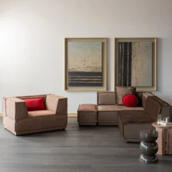 Orivo bijzettafel hout hoogglans oudroze [fsc]