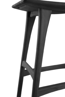 Osso bar kruk 80 - zwart eiken