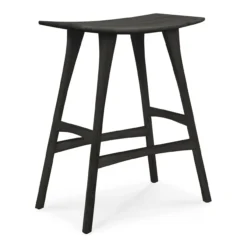 Osso hoge kruk 65 - zwart eiken