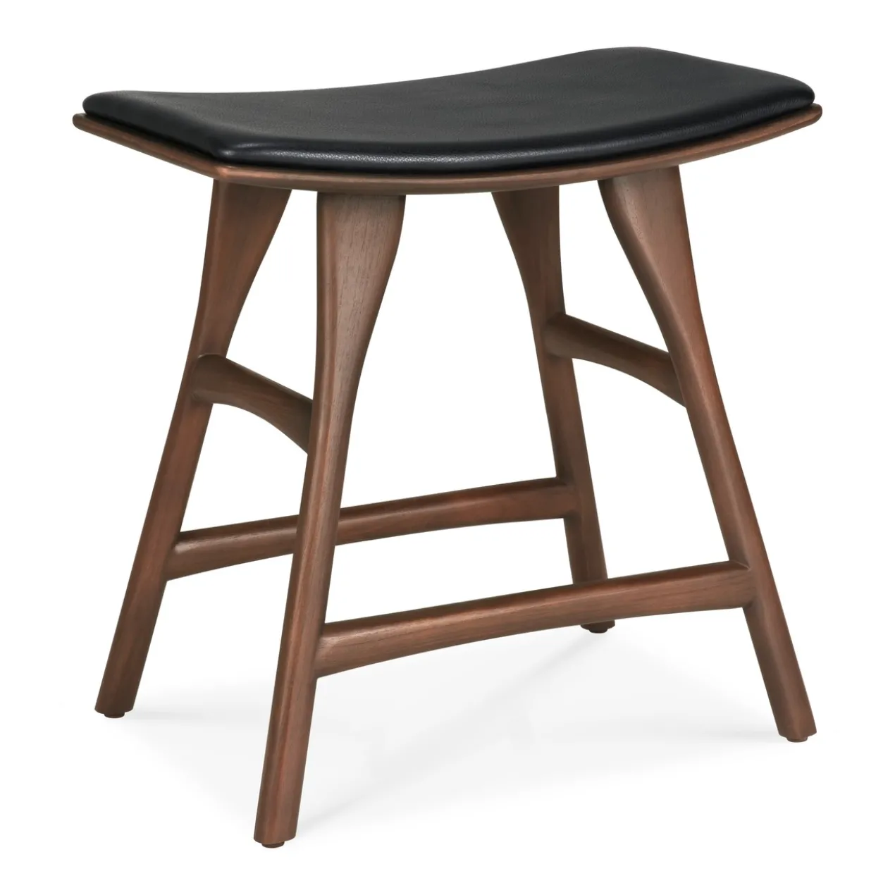 Osso kruk - bruin teak/zwart leer
