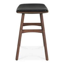 Osso kruk - bruin teak/zwart leer