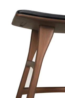 Osso kruk - bruin teak/zwart leer