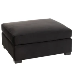 Ottoman velvet zwart