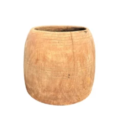 Oude pot hout 19x20 cm