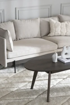 Ovale salontafel Yumi Zwart