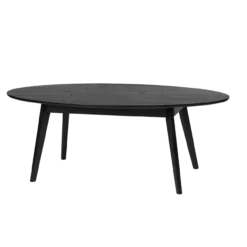 Ovale salontafel Yumi Zwart