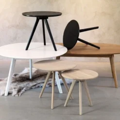 Ovale salontafel Yumi Zwart