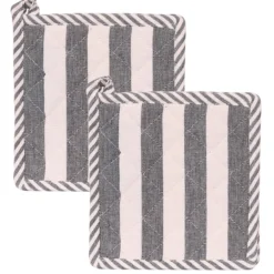 Pannenlap Emma black - set van 2