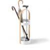 Paraplubak Bellwood wit naturel hout