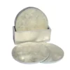 Parelmoer glas onderzetters wit - set van 6