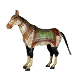 Parinita - Handbeschilderd Decoratief Metalen Paard