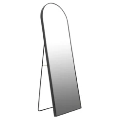 Passpiegel arched 50x150 - zwart