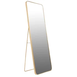 Passpiegel curved 50x150 - goud