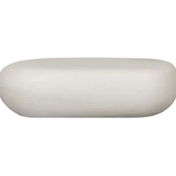 Pebble salontafel betonlook wit 28x100x43 cm