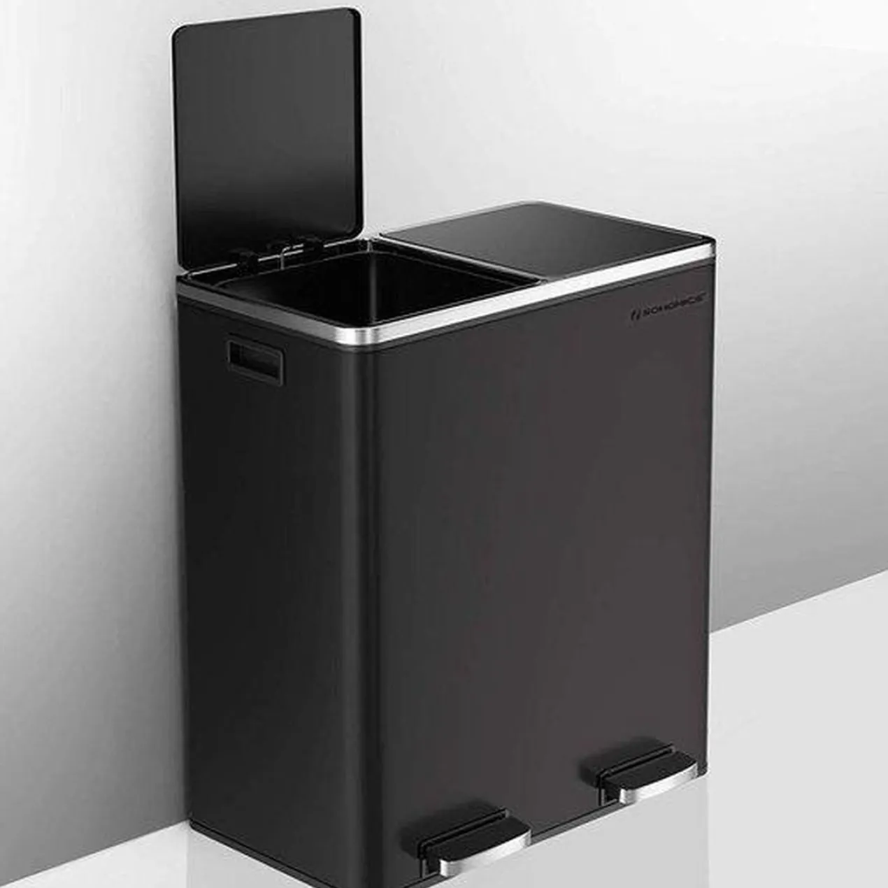 Pedaalemmer Indusign - 60 liter Zwart - 2x 30 liter