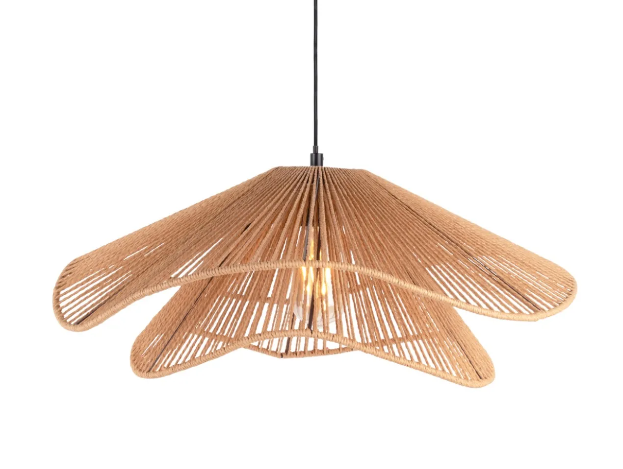 Pendant lamp Sombra double paper rope naturel