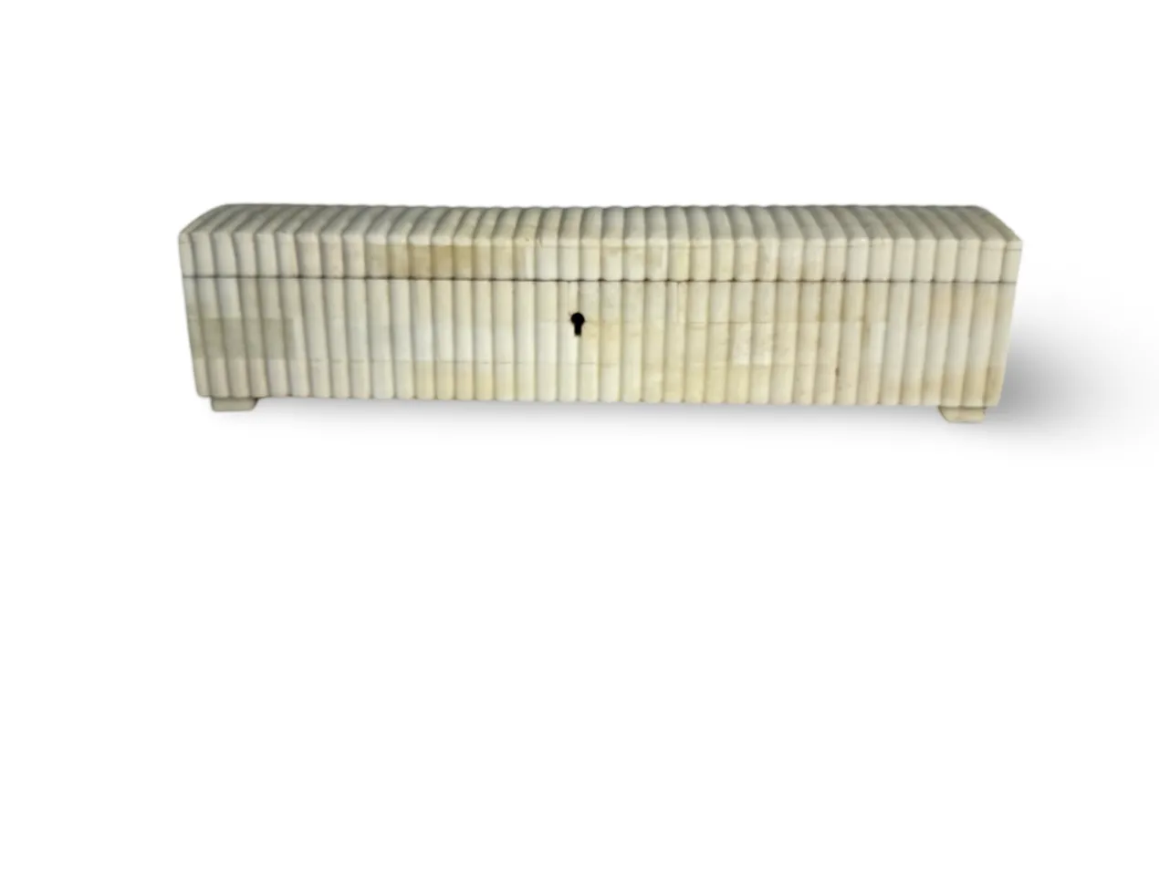 Pennenbak bone inlay wit