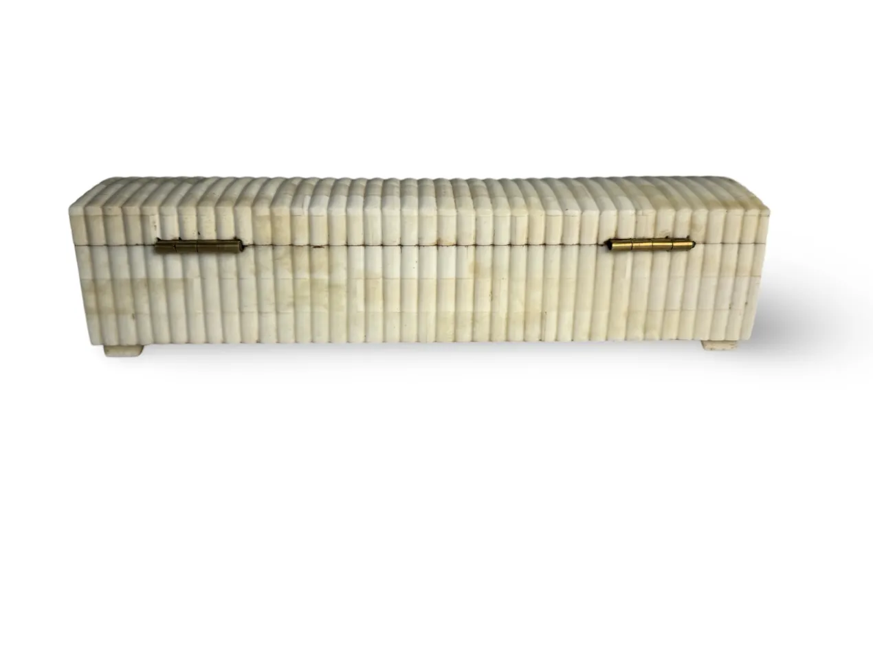 Pennenbak bone inlay wit