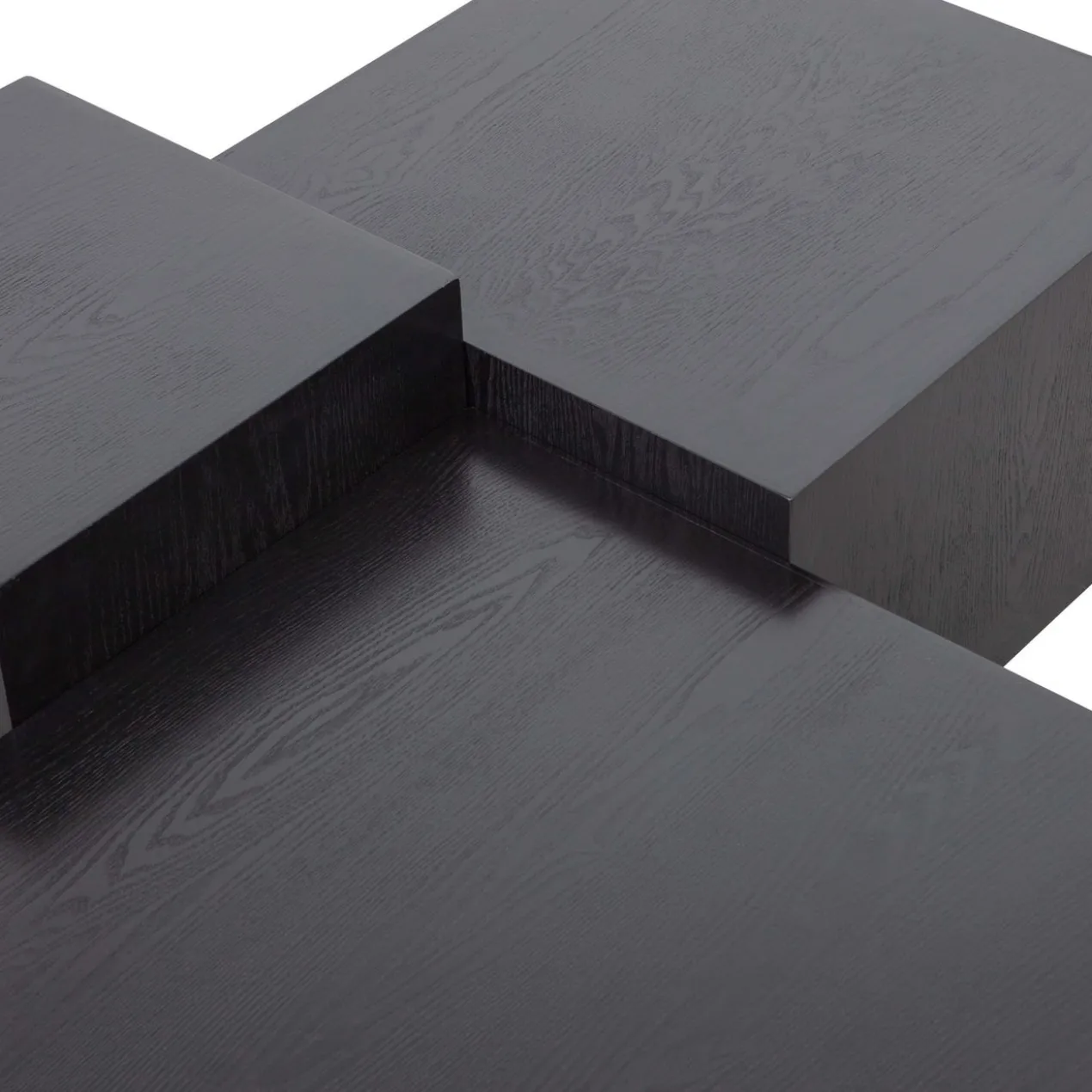 Pim bijzettafels hout zwart - set van 3