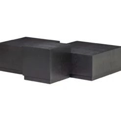 Pim bijzettafels hout zwart - set van 3