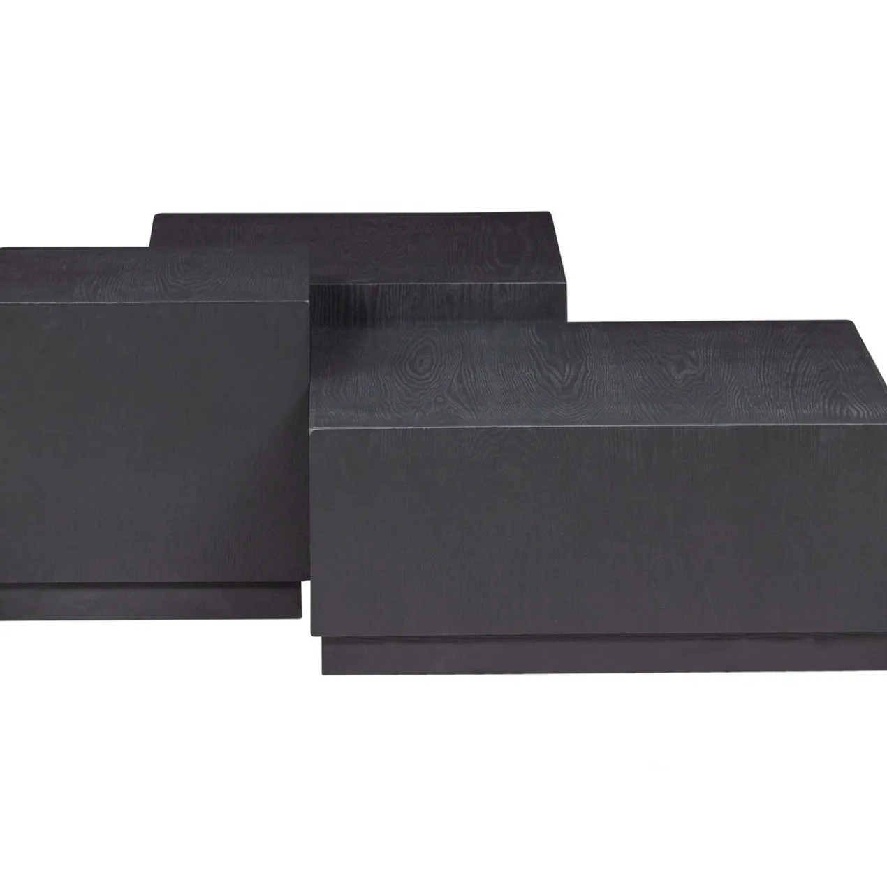 Pim bijzettafels hout zwart - set van 3