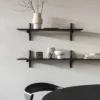 PI wandplank - 100cm - mahonie bruin