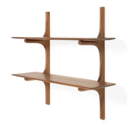 PI wandplank - 2 planken - mahonie