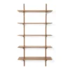 PI wandplank - 5 planken - mahonie