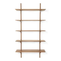 PI wandplank - 5 planken - mahonie