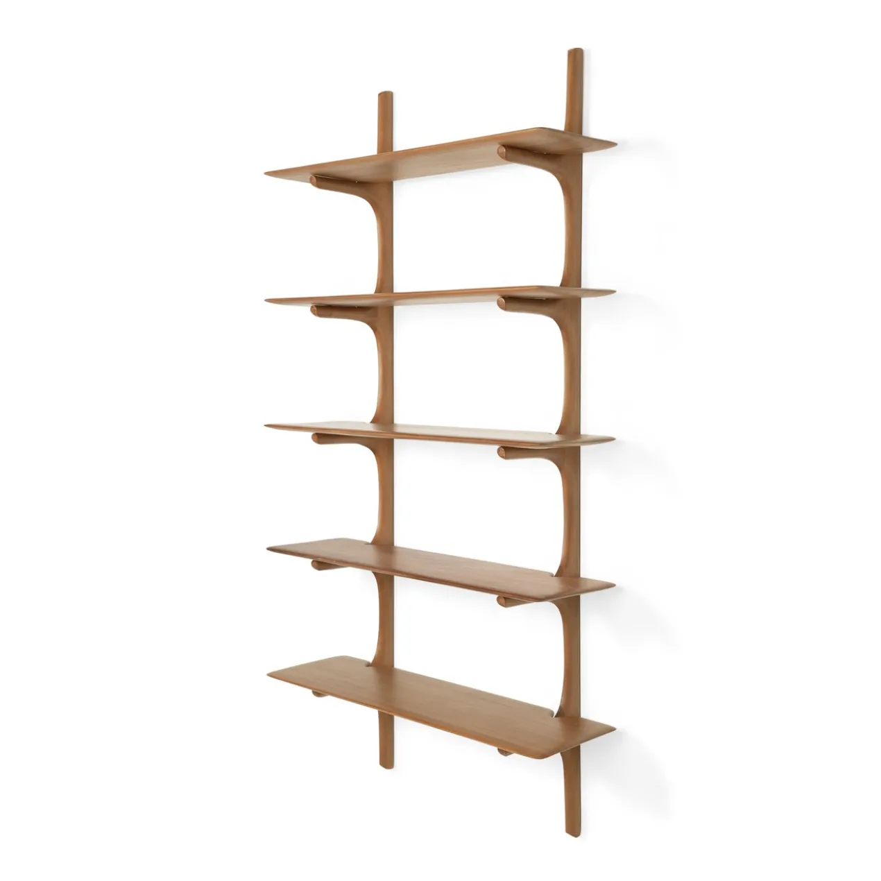 PI wandplank - 5 planken - mahonie
