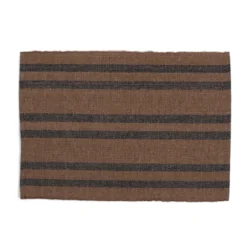Placemat Anne green and black stripe
