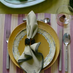 Placemat bamboo 45x33 cm roseate