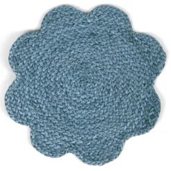 Placemat Daisy light blue