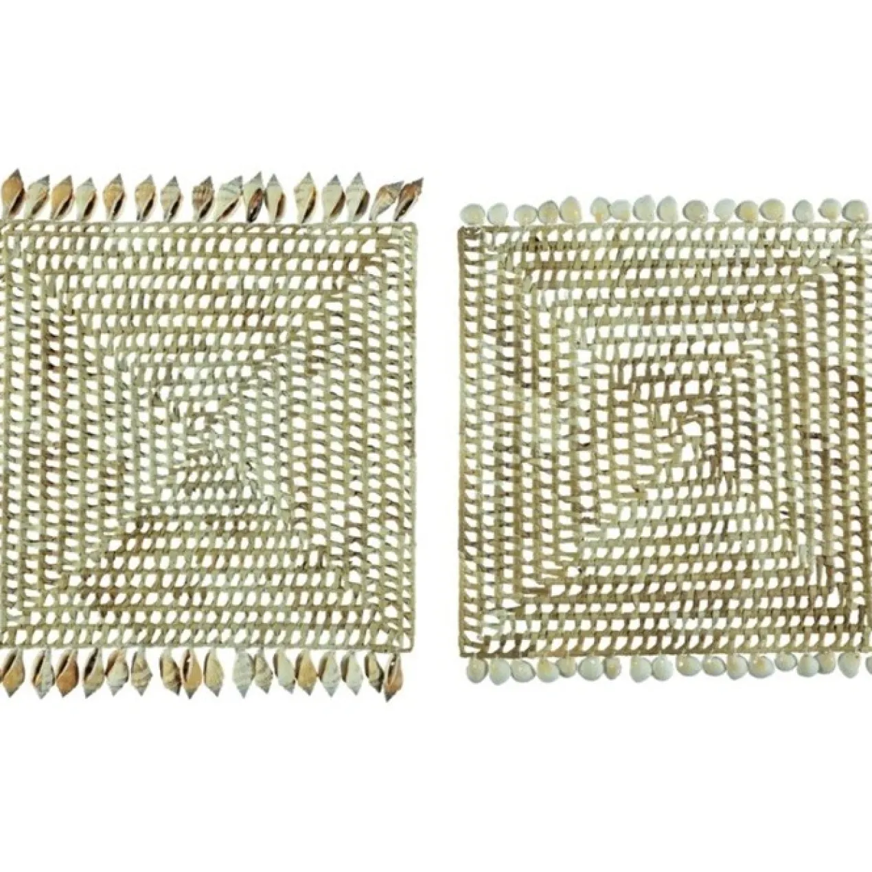 Placemat schelpen (2 stuks) Placemat schelpen kleine schelpen (2 stuks)