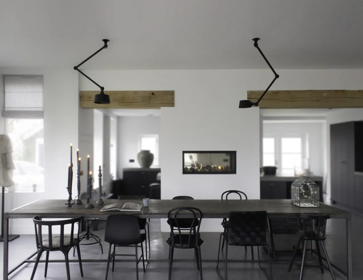 Plafondlamp Bolt sidefit install 2 armen smokey black