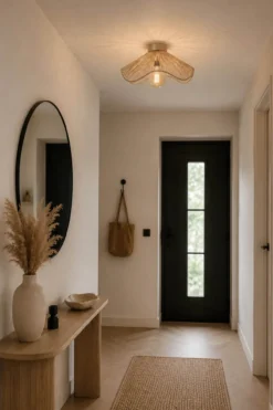 Plafondlamp Max bloem Ø40 cm naturel