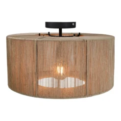 Plafondlamp Max trommel Ø45 cm naturel