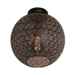 PLAFONDLAMP MOON ZWART/GOUD 30 CM