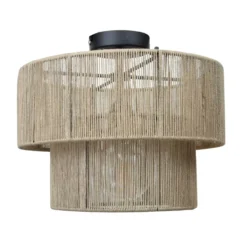 Plafondlamp Morris jute naturel Ø33 cm