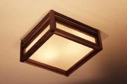 Plafondlamp Sendai walnut