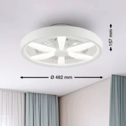 Plafondventilator Gaiano – RGB Licht - Wit